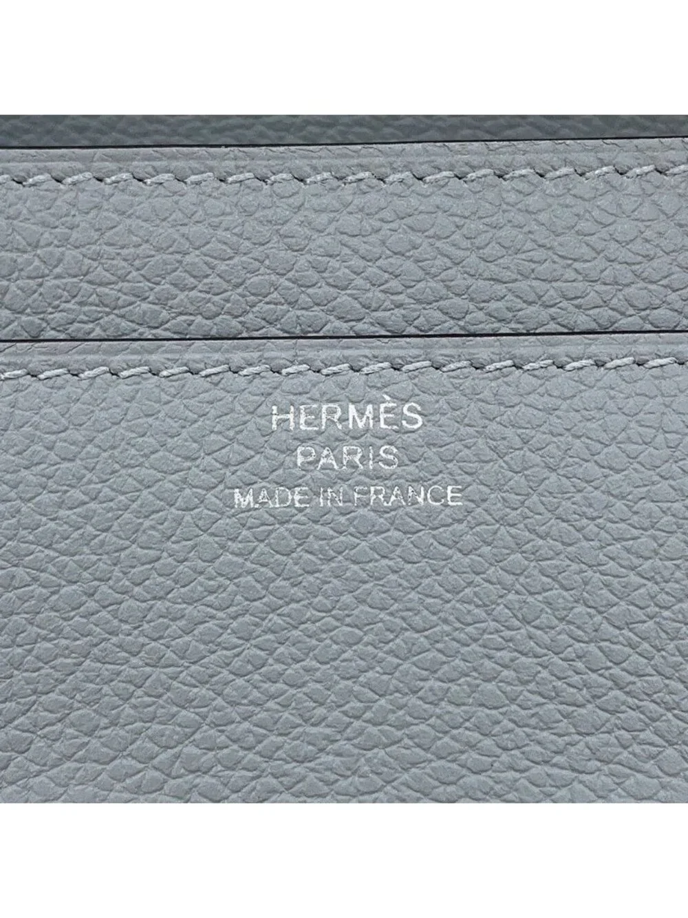 Hermes Wallet Constance To Go Long Gris Perle Silver
